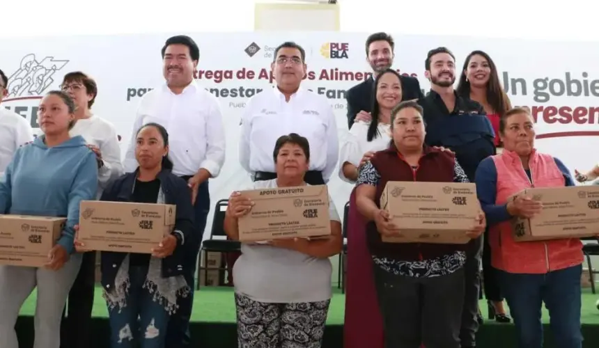 Gobierno de Puebla entrega producto lácteo a 16 mil familias de escasos recursos