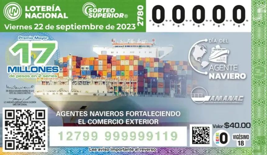 Lotería Nacional: resultados del Sorteo Superior 2780 del 22 de septiembre de 2023