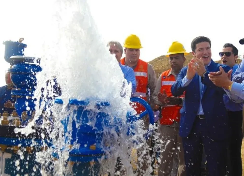 Ponen en marcha la obra del Acueducto II en Nuevo León. Foto: Cortesía