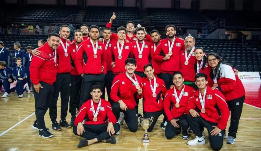 México gana medalla de bronce en Final Six Varonil NORCECA de Voleibol de Sala