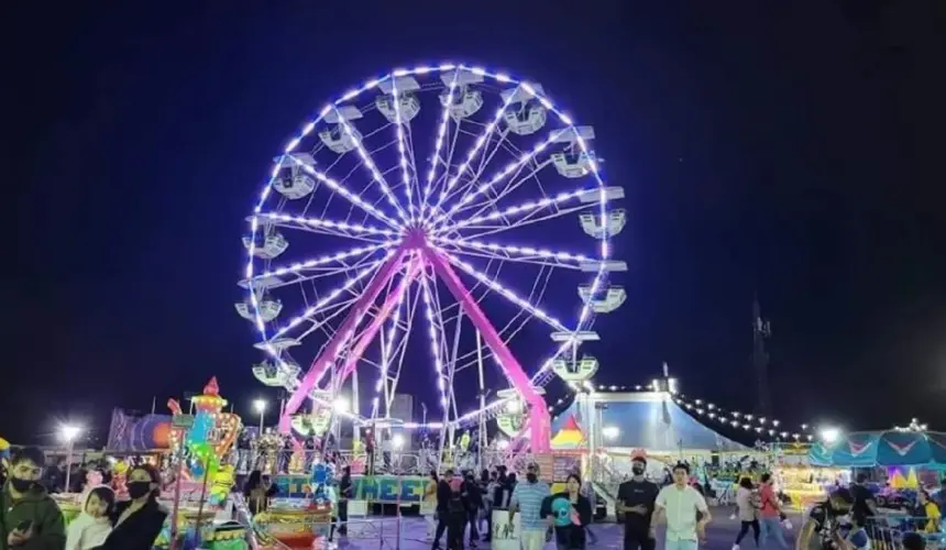 La Feria de Zaragoza, Puebla, 2023, también contará con su tradicional verbena y juegos mecánicos. Foto: Cortesía