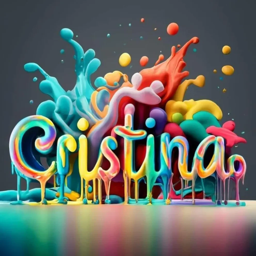 Diseños en 3D de nombres para compartir en redes sociales. Foto: Cortesía