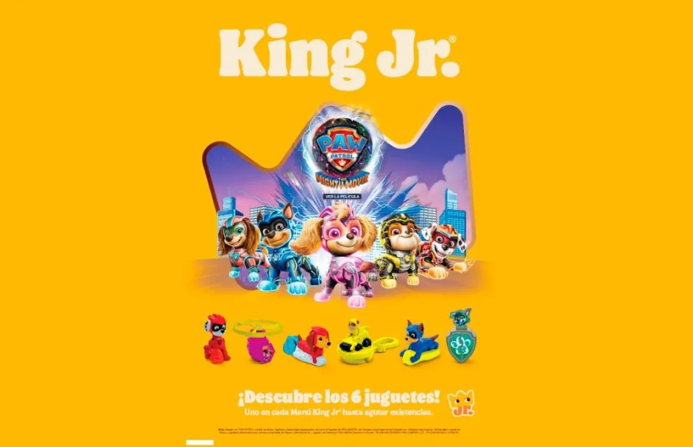 La Patrulla Canina ha llegado a Burger King en el menú para niños. Foto: Promocional 