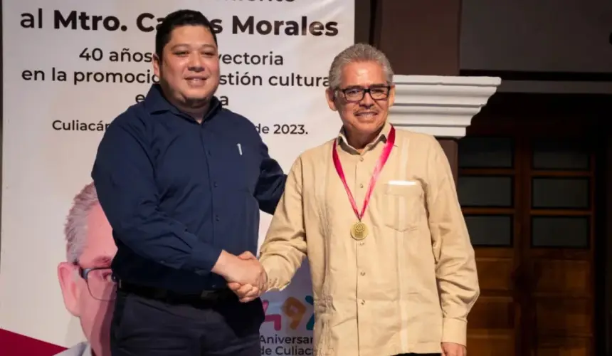 Culiacán reconoce al promotor y gestor cultural sinaloense Carlos Morales.