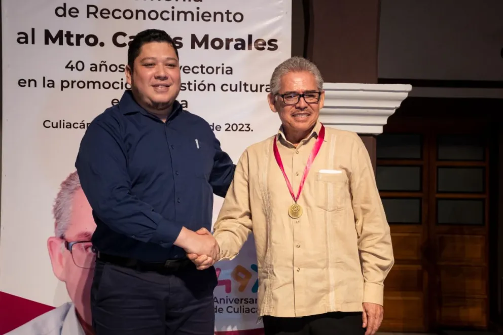 Culiacán reconoce al promotor y gestor cultural sinaloense Carlos Morales.