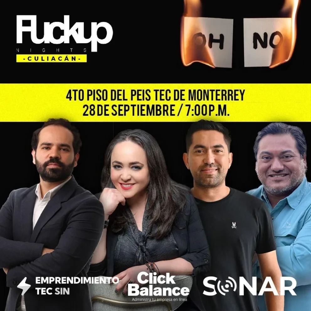 Aprende de los fracasos en FuckUp Nights Culiacán