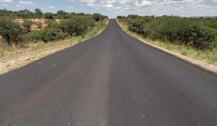 Carretera Villanueva-El Plateado de Joaquín Amaro, en Zacatecas. Foto: Cortesía