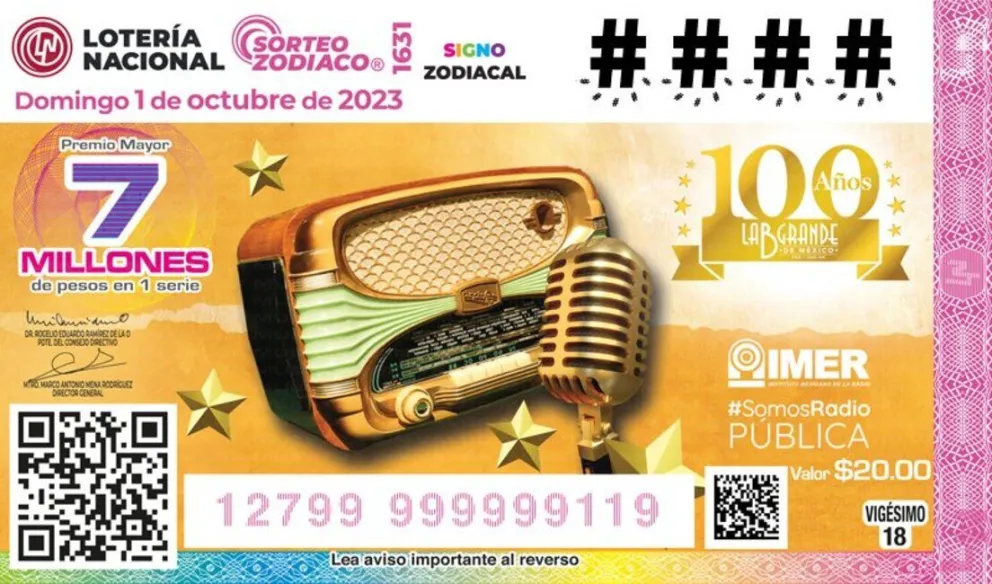 Resultados Sorteo Zodiaco 1631 del 1 de octubre de 2023