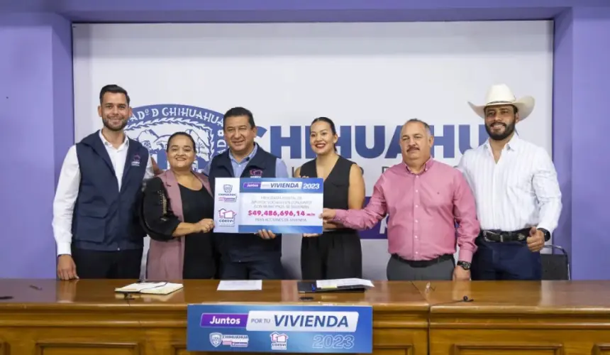 Se contempla que sean aproximadamente 2 mil 300 las acciones a efectuar, como parte del programa de Juntos por tu vivienda 2023, en Chihuahua. Foto: Cortesía