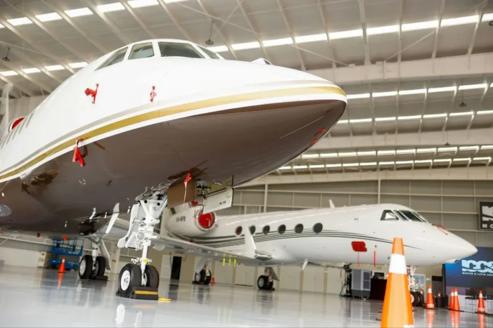 Inauguran el tercer hangar en el Aeropuerto Internacional de Monterrey. Foto: Cortesía