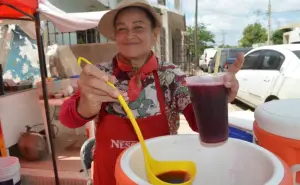 Dorys refresca la vida con deliciosas aguas en los tianguis de Culiacán