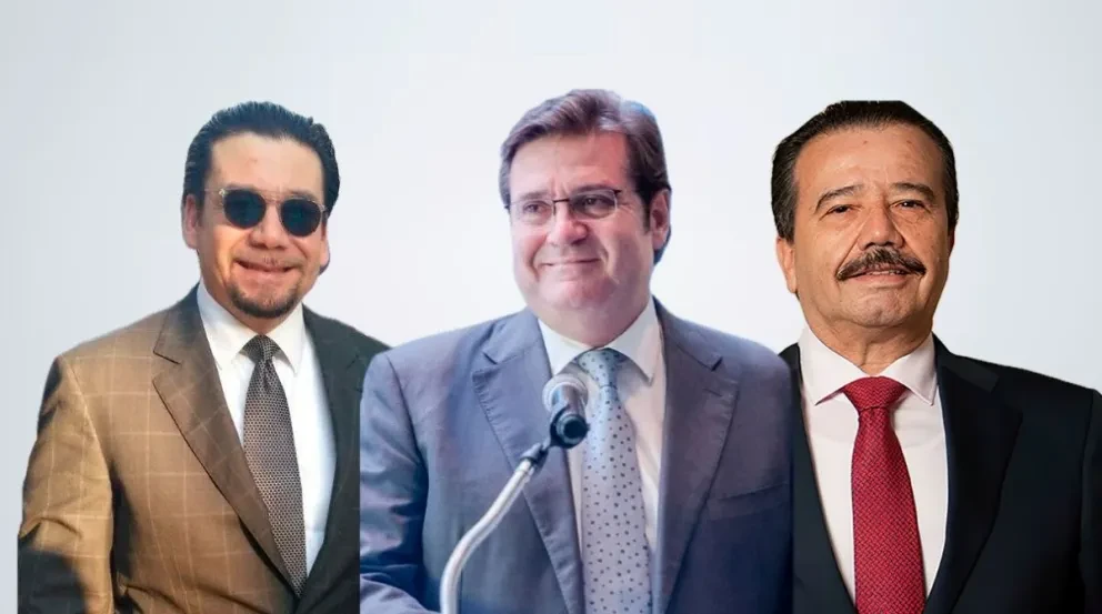 Por orden de aparición, Juan Manuel Ley López, Agustín Coppel Luken y Jesús Vizcarra Calderón. Foto: recopilación