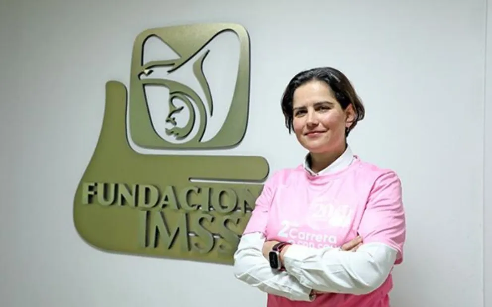 El IMSS se prepara para celebrar la competición deportiva destinada a apoyar la lucha contra el cáncer de mama. Foto: Cortesía