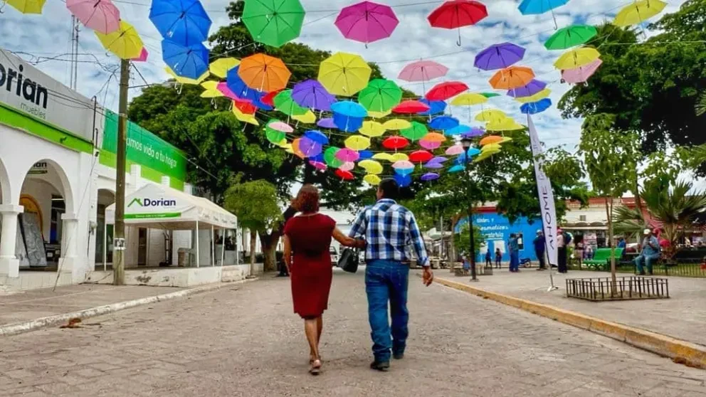 El primer Callejón con Encanto en la cabecera de la sindicatura de Ahome. Foto: Cortesía