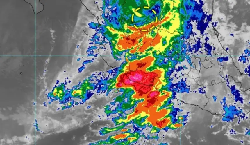 Lidia tocó tierra en Jalisco como huracán categoría 4, hasta debilitarse a baja presión remanente. Imagen: Conagua