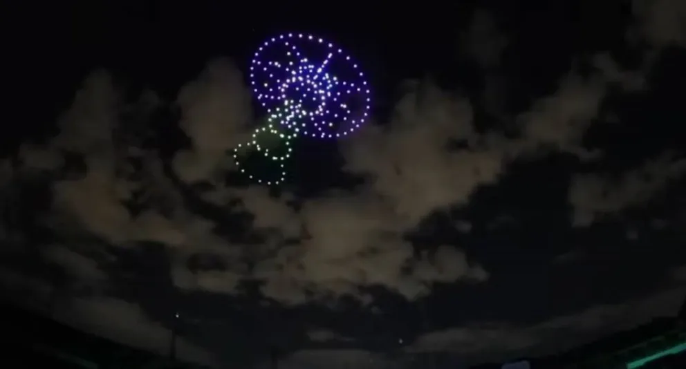 Puebla iluminó sus cielos gracias a Drones inteligentes