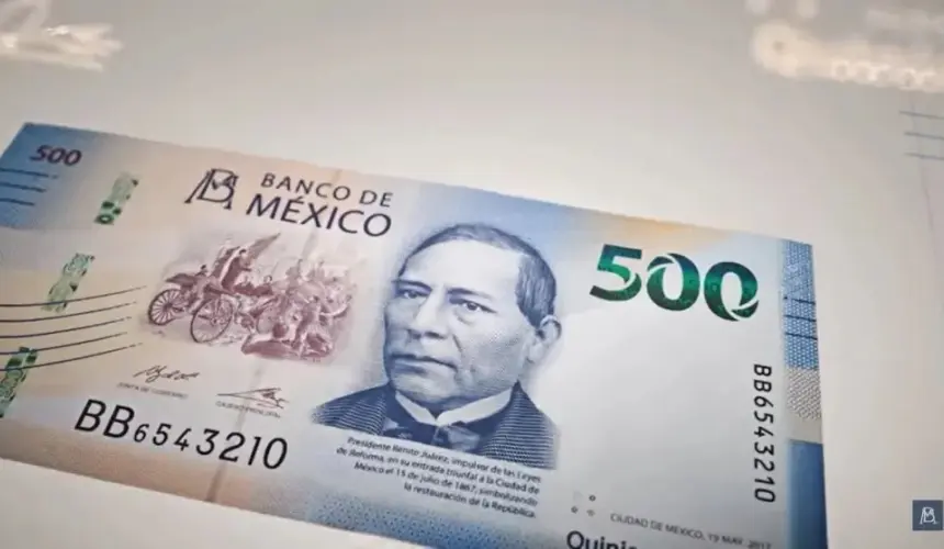 Billete de 500 pesos.