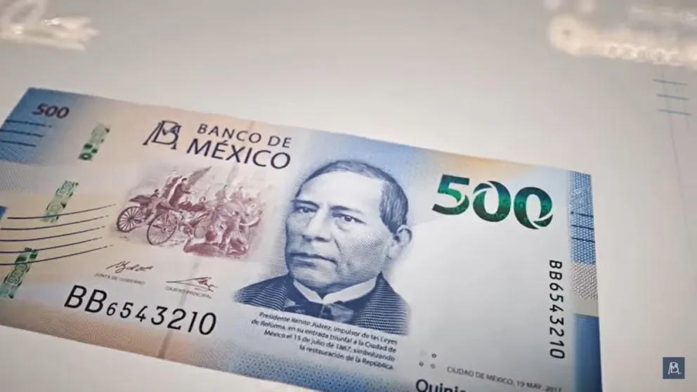 Billete de 500 pesos.