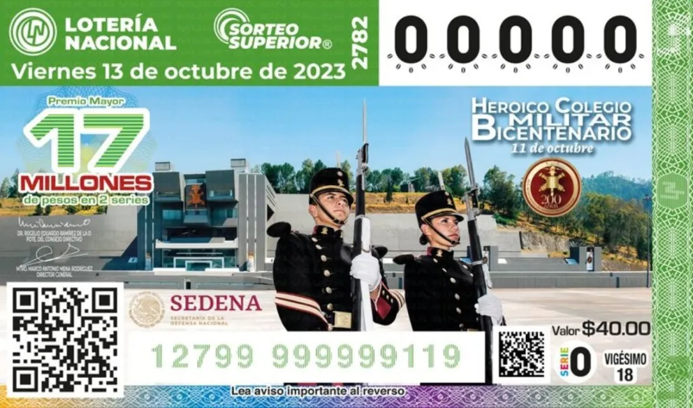 Ganadores Sorteo Superior 2782 del viernes 13 de octubre de 2023: Lotería Nacional