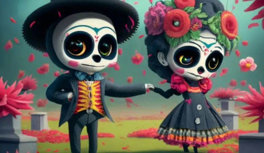 Busca tu nombre en el listado de diseños en 3D de pareja con temática de Catrina y Catrín. Foto: Cortesía