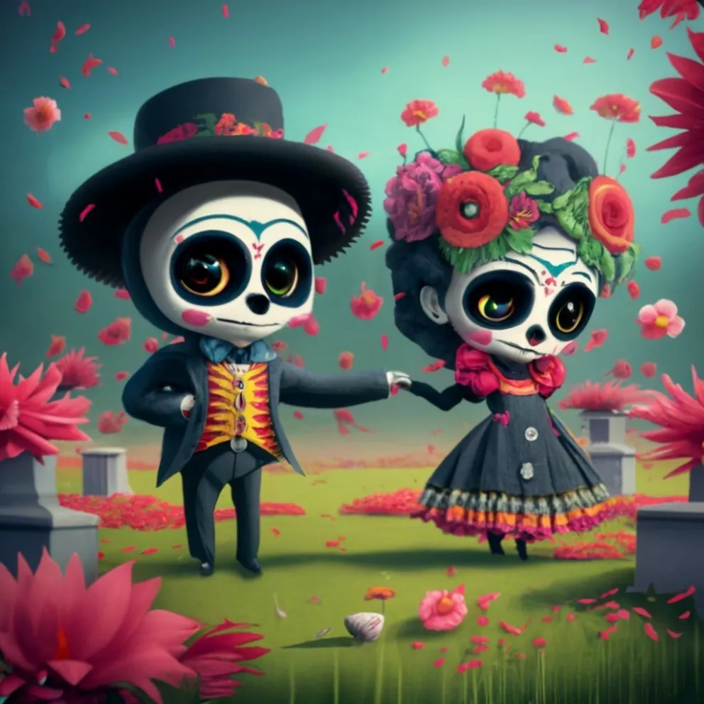 Busca tu nombre en el listado de diseños en 3D de pareja con temática de Catrina y Catrín. Foto: Cortesía