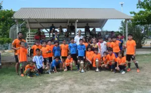 Monarcas del primer torneo de futbol infantil Nuevos Valores en Culiacán