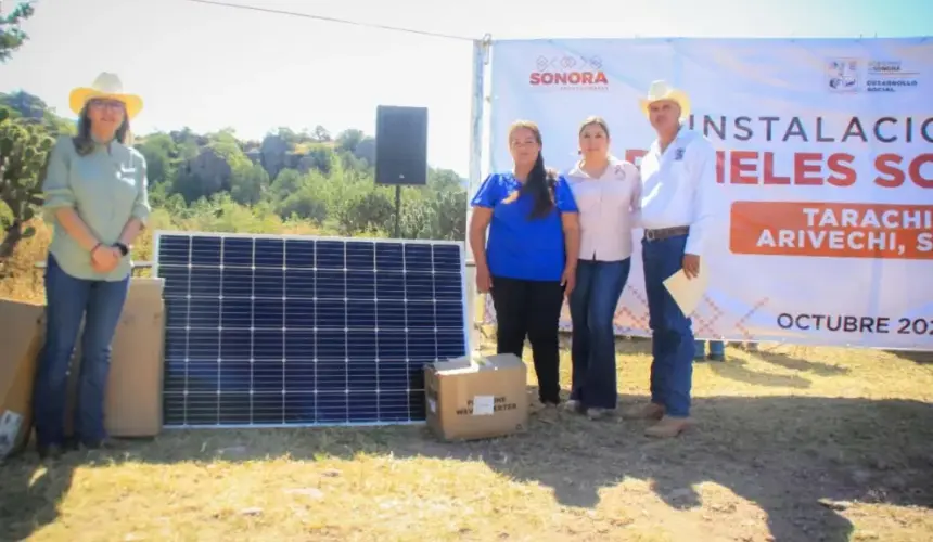 Arranca instalación de módulos solares en Arivechi, Sonora