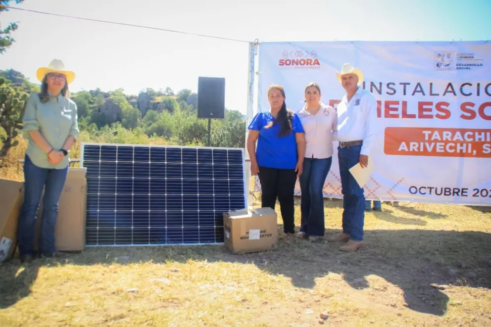 Arranca instalación de módulos solares en Arivechi, Sonora