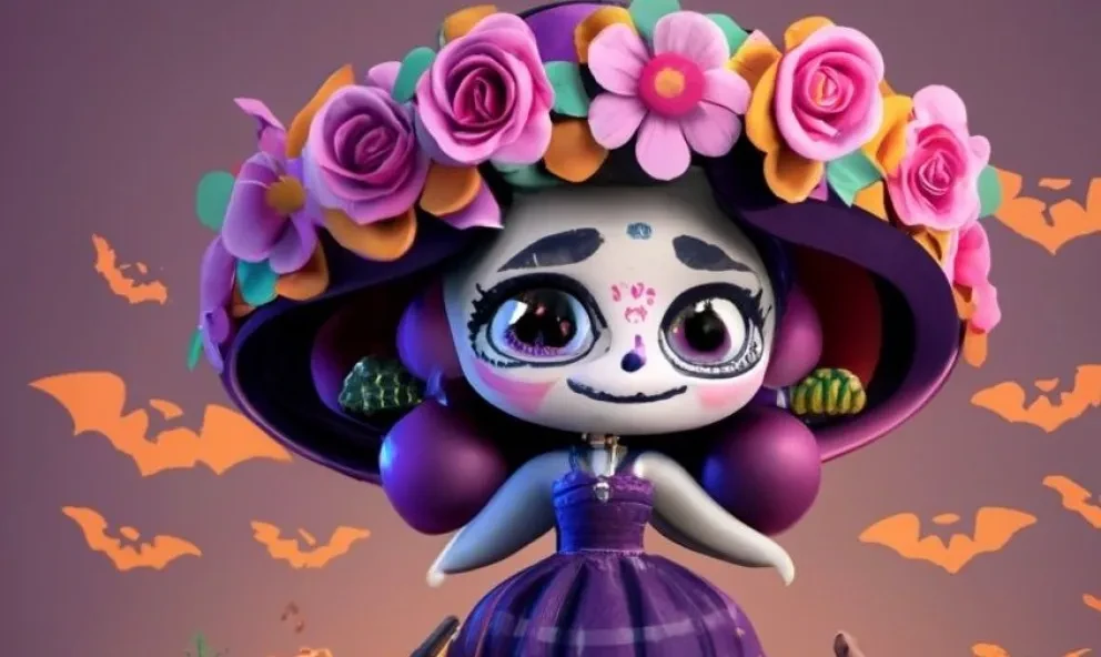Encuentra tu nombre en 3D con temática de Día de Muertos en tercera dimensión