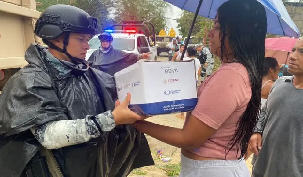 Guardia Nacional mantiene Plan Gn-A en BCS y Sinaloa ante el avance del fenómeno meteorológico Norma.