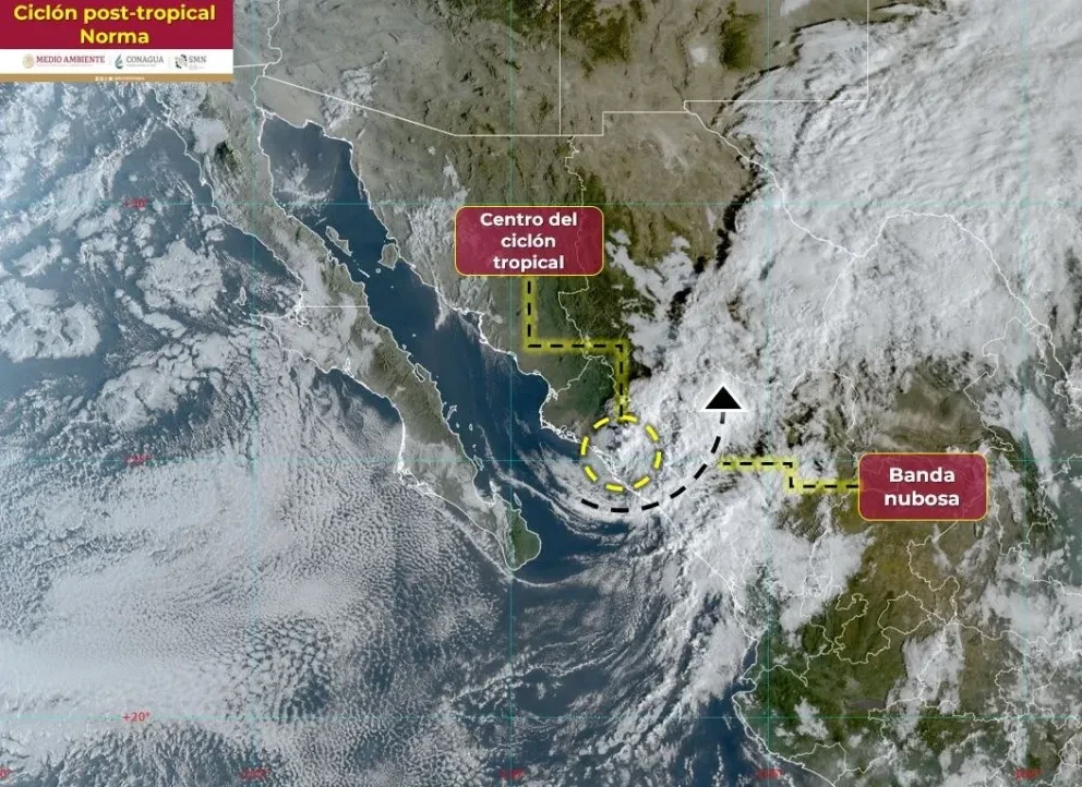 Depresión tropical Norma toca tierra y deja lluvias en Sinaloa: pronóstico del clima hoy 23 de octubre