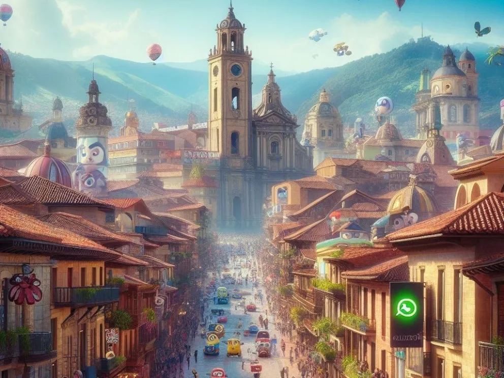 Así luce Bogotá, Colombia al estilo Disney Pixar, según la inteligencia artificial