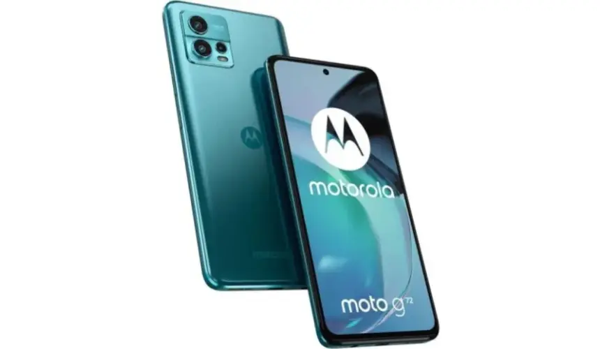 El smartphone Moto G72, uno de los mejores equipos de la gama media en México. Foto: Cortesía