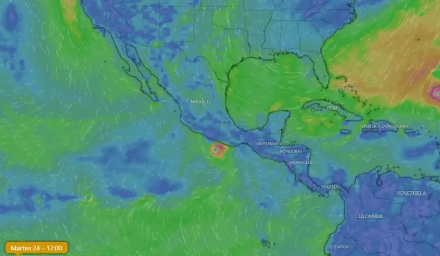 Otis se intensificó a huracán categoría 1 y se localiza frente a Guerrero.