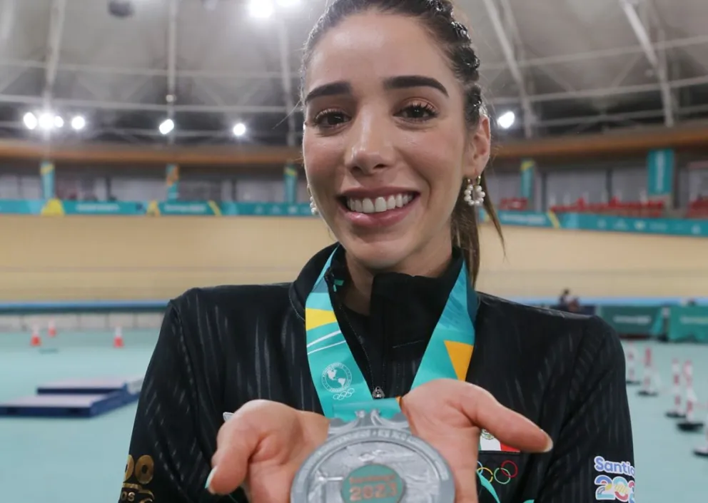 Antonieta Gaxiola logran medalla de plata en ciclismo de pista 