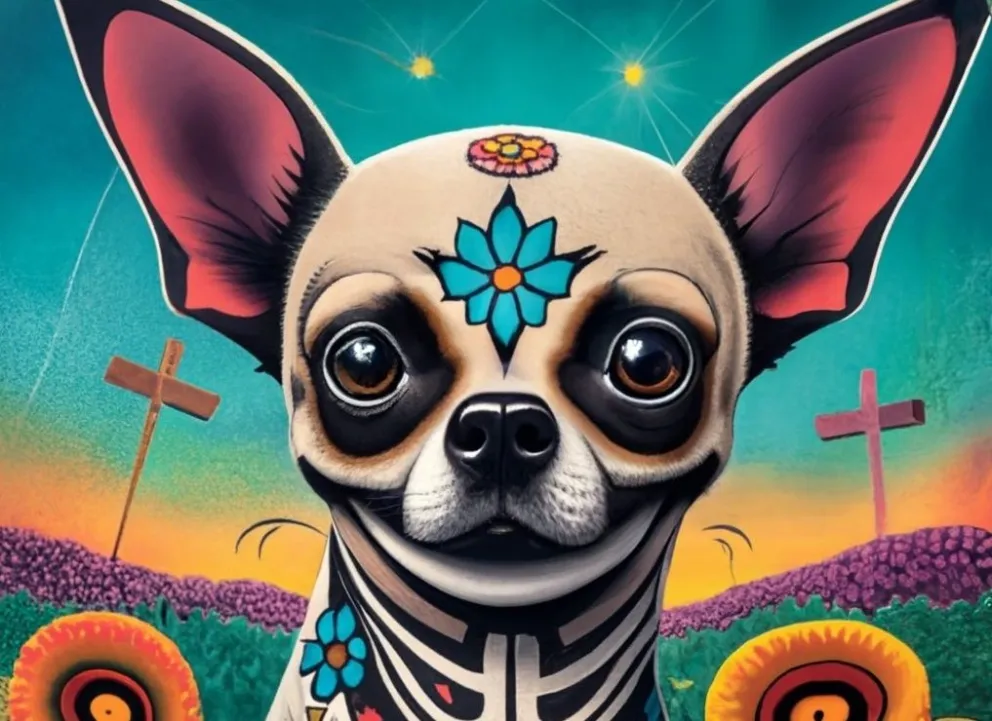 Imágenes de perros chihuahua, Bulldog y más creadas con Ideogram de Inteligencia Artificial
