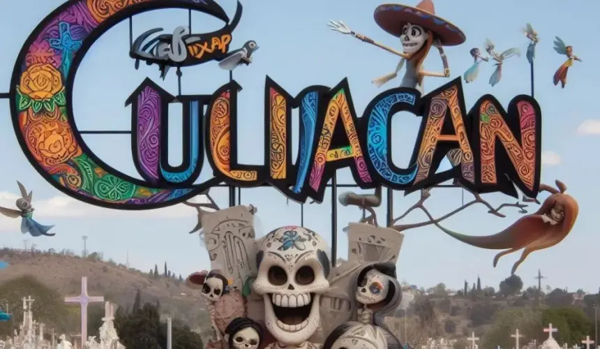 Así lucirían los panteones de Culiacán celebrando el Día de Muertos en una película de Disney Pixar: imágenes con IA