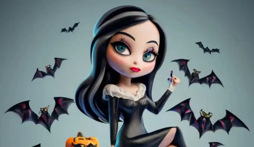 Recopilación de nombres de niña y mujer en 3D al estilo de Morticia de la Familia Addams y Halloween. Foto: Cortesía