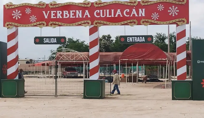 Instalaciones de la Verbena Popular de Culiacán. Foto: Brenda Camacho