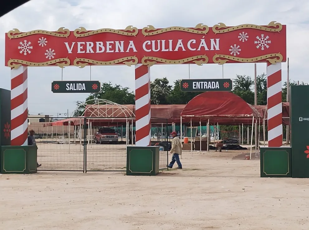 Instalaciones de la Verbena Popular de Culiacán. Foto: Brenda Camacho