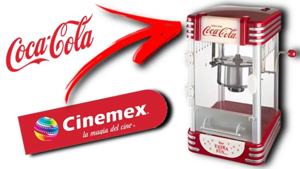 Palomera de Coca Cola en CInemex. Foto: Café Retro 64