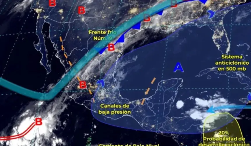 Clima en México hoy viernes 10 de noviembre: persisten lluvias en gran parte del país por frente frío 9