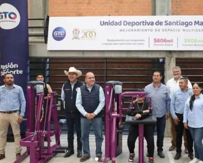 Entregan obras por más de 38 millones de pesos en Santiago Maravatío, Guanajuato