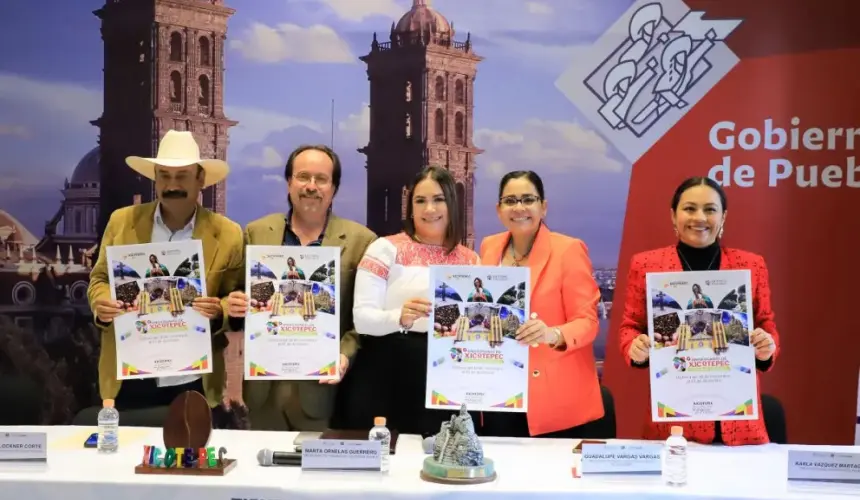 Presentan el programa de los festejos por 11 años del Pueblo Mágico de Xicotepec de Juárez en Puebla. Foto: Cortesía