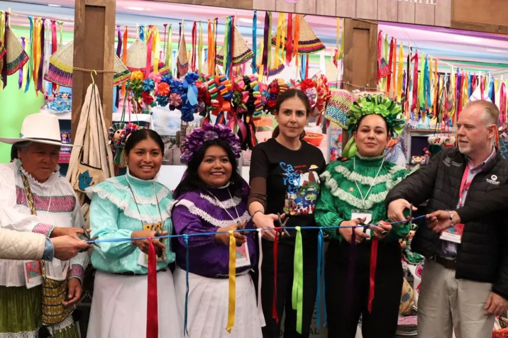 El primer día de actividad en el Tianguis de Pueblos Mágicos 2023. Foto: Cortesía