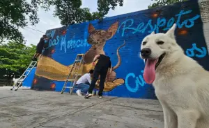 Alumnos de la escuela secundaria SNTE 53 pintan “Murales de Paz” en Culiacán