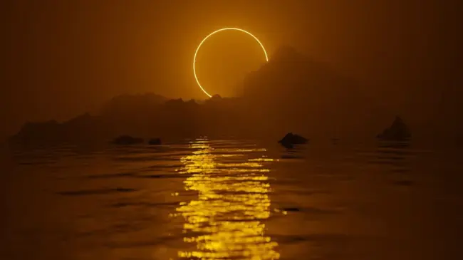 Eclipse solar en Mazatlán. Foto temática: Nat