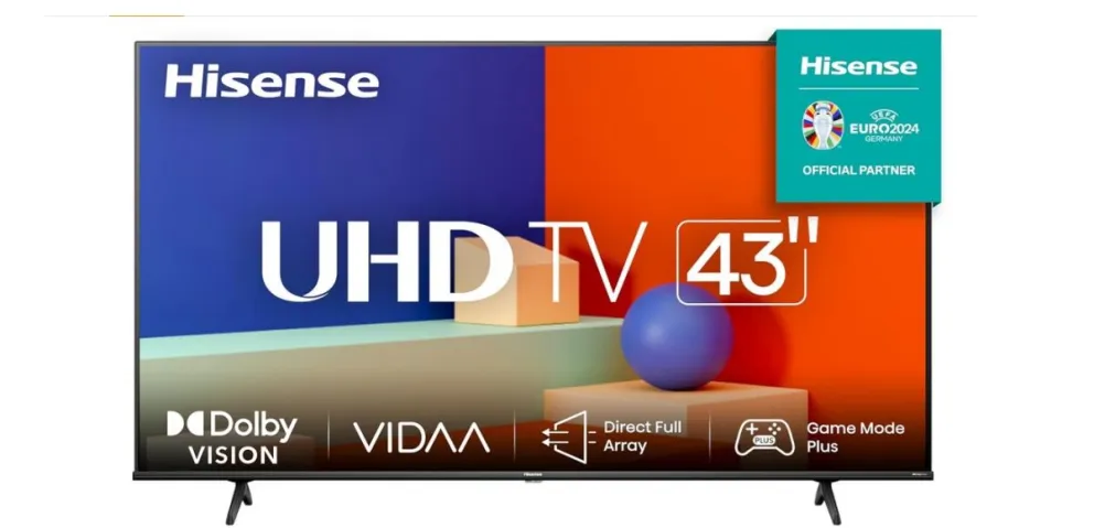 La pantalla Hisense de 43 pulgadas 4K está en promoción. Foto; Cortesía