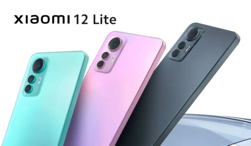 El smartphone Xiaomi 12 Lite destaca por su diseño delicado y elegante. Foto: Cortesía