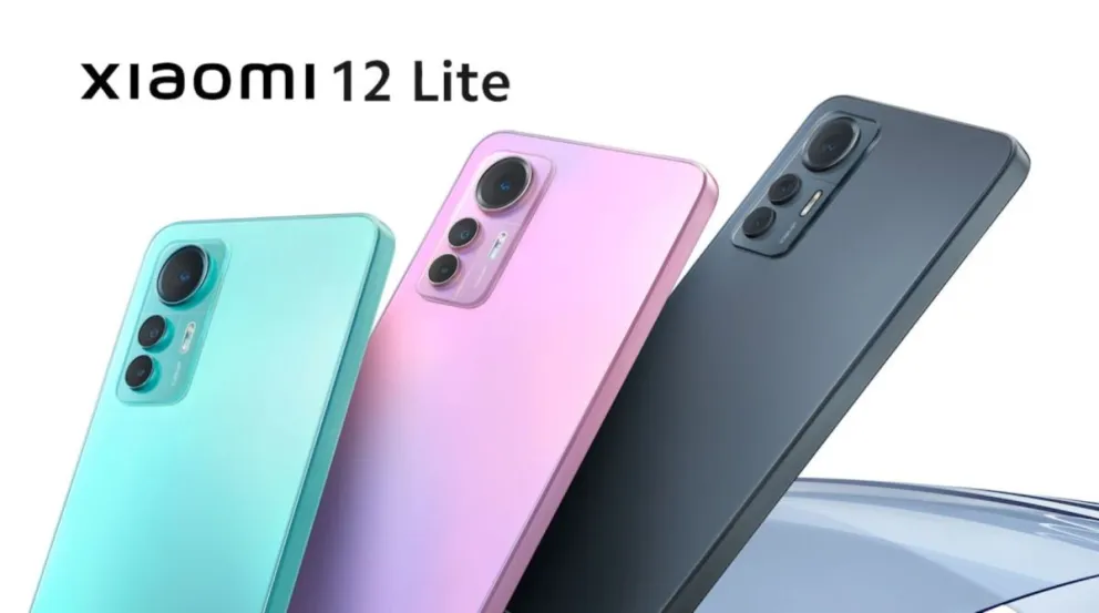 El smartphone Xiaomi 12 Lite destaca por su diseño delicado y elegante. Foto: Cortesía